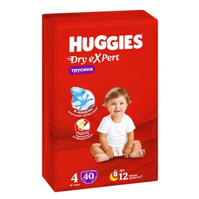ჰაგისი ტრუსი Dry expert N4 40ც