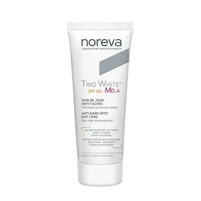 ნორევა-TRIO WHITE MELA კრემი SPF 50 40 მლ.