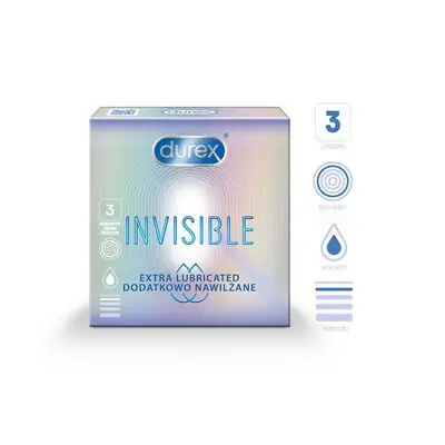 დურექსი პრეზერვატივი Invisible Extra Lube #3